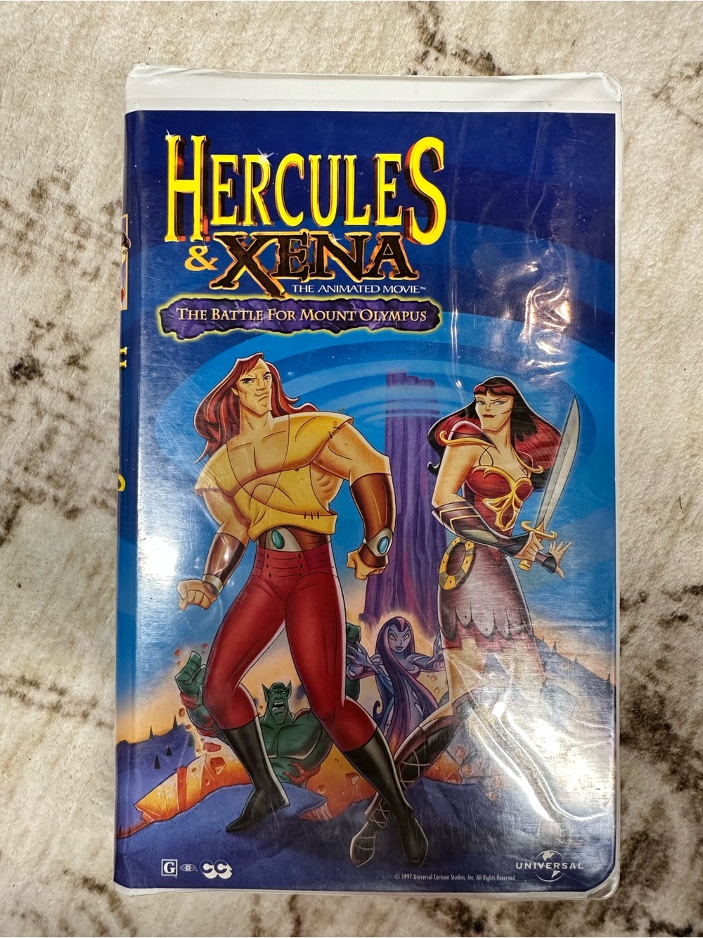 Universal Hercules & Xena Animated Movie VHS–The Battle for Mount Olympus 1997